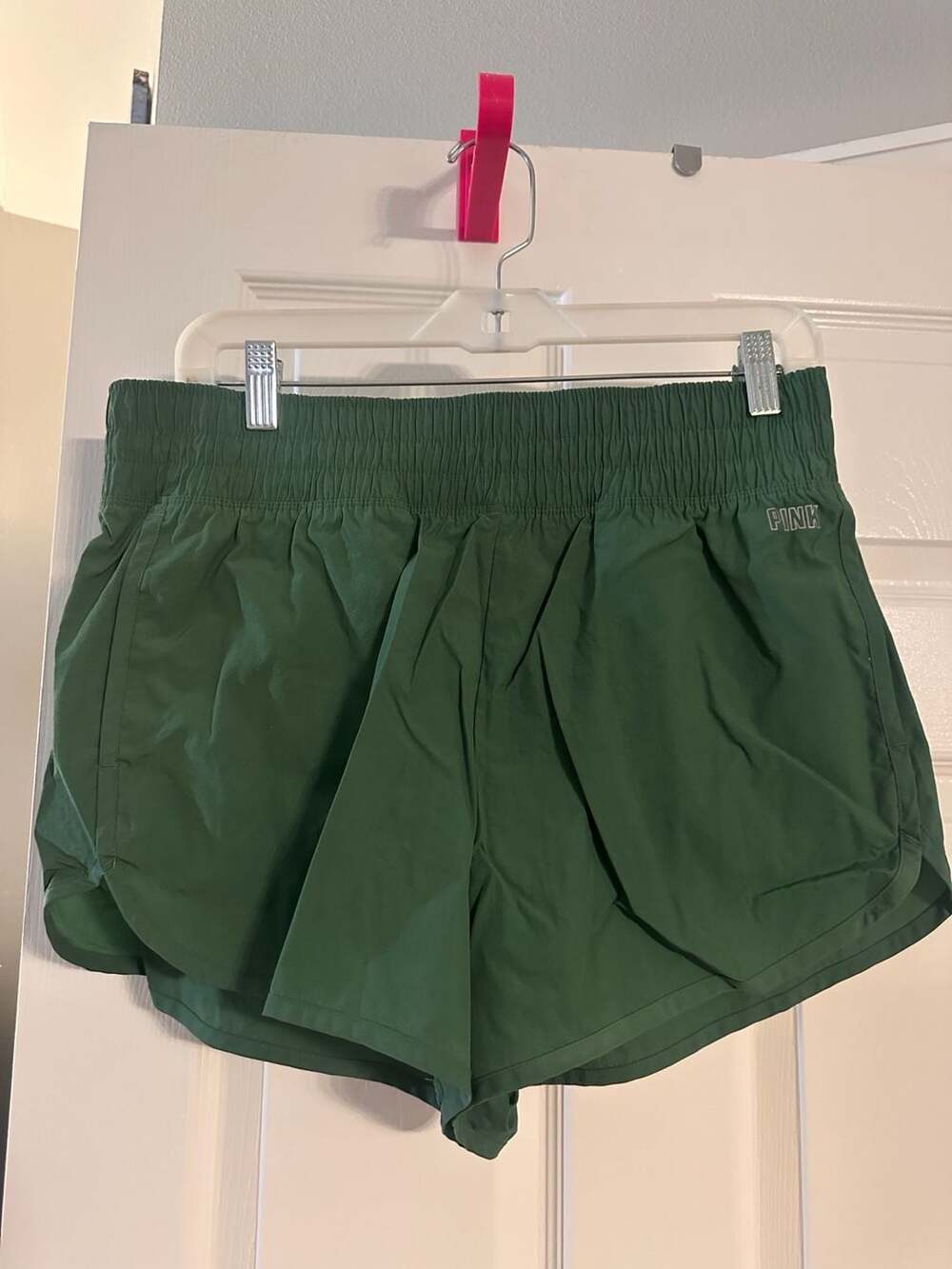 Pink Active Green Athletic Shorts Size L